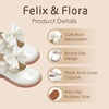 image:imageFelix amp Flora Toddler Girl Oxford Dress Shoes  Mary Jane Flats for Little Girl Party School ShoesB427ivory White