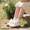 image:imageFelix amp Flora Toddler Girl Oxford Dress Shoes  Mary Jane Flats for Little Girl Party School ShoesB427ivory White