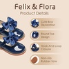 image:imageFelix amp Flora Toddler Girl Oxford Dress Shoes  Mary Jane Flats for Little Girl Party School ShoesB427navy Blue