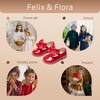 image:imageFelix amp Flora Toddler Girl Oxford Dress Shoes  Mary Jane Flats for Little Girl Party School ShoesB427red