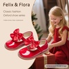 image:imageFelix amp Flora Toddler Girl Oxford Dress Shoes  Mary Jane Flats for Little Girl Party School ShoesB427red