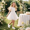 image:imageFelix amp Flora Toddler Girl Oxford Dress Shoes  Mary Jane Flats for Little Girl Party School ShoesB427white