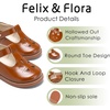 image:imageFelix amp Flora Toddler Girl Oxford Dress Shoes  Mary Jane Flats for Little Girl Party School ShoesB428brown