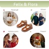 image:imageFelix amp Flora Toddler Girl Oxford Dress Shoes  Mary Jane Flats for Little Girl Party School ShoesB428brown