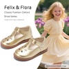 image:imageFelix amp Flora Toddler Girl Oxford Dress Shoes  Mary Jane Flats for Little Girl Party School ShoesB428gold
