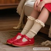 image:imageFelix amp Flora Toddler Girl Oxford Dress Shoes  Mary Jane Flats for Little Girl Party School ShoesB428red