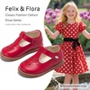 image:imageFelix amp Flora Toddler Girl Oxford Dress Shoes  Mary Jane Flats for Little Girl Party School ShoesB428red