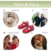image:imageFelix amp Flora Toddler Girl Oxford Dress Shoes  Mary Jane Flats for Little Girl Party School ShoesB428red