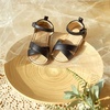 image:imageFelix amp Flora Toddler Girl Sandals  Flower Girl Dress Shoes Open Toe Little Kid FlatsBc205 Black