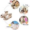 image:imageFelix amp Flora Toddler Girl Sandals  Flower Girl Dress Shoes Open Toe Little Kid FlatsBc205 Gold
