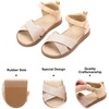 image:imageFelix amp Flora Toddler Girl Sandals  Flower Girl Dress Shoes Open Toe Little Kid FlatsBc205nude