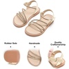 image:imageFelix amp Flora Toddler Girl Sandals  Flower Girl Dress Shoes Open Toe Little Kid FlatsBc276gold