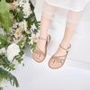 image:imageFelix amp Flora Toddler Girl Sandals  Flower Girl Dress Shoes Open Toe Little Kid FlatsBc276gold