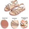 image:imageFelix amp Flora Toddler Girl Sandals  Flower Girl Dress Shoes Open Toe Little Kid FlatsBc276rose Gold