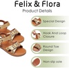image:imageFelix amp Flora Toddler Girl Sandals  Flower Girl Dress Shoes Open Toe Little Kid FlatsBc316gold