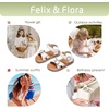 image:imageFelix amp Flora Toddler Girl Sandals  Flower Girl Dress Shoes Open Toe Little Kid FlatsBc316pl White
