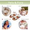 image:imageFelix amp Flora Toddler Girl Sandals  Flower Girl Dress Shoes Open Toe Little Kid FlatsBc316white