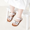 image:imageFelix amp Flora Toddler Girl Sandals  Flower Girl Dress Shoes Open Toe Little Kid FlatsBc316white