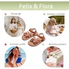 image:imageFelix amp Flora Toddler Girl Sandals  Flower Girl Dress Shoes Open Toe Little Kid FlatsBc325brown