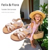 image:imageFelix amp Flora Toddler Girl Sandals  Flower Girl Dress Shoes Open Toe Little Kid FlatsBc325pink