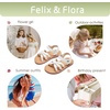 image:imageFelix amp Flora Toddler Girl Sandals  Flower Girl Dress Shoes Open Toe Little Kid FlatsBc325pl White