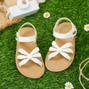 image:imageFelix amp Flora Toddler Girl Sandals  Flower Girl Dress Shoes Open Toe Little Kid FlatsBc325pl White