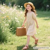 image:imageFelix amp Flora Toddler Girl Sandals  Flower Girl Dress Shoes Open Toe Little Kid FlatsBc330brown