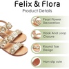 image:imageFelix amp Flora Toddler Girl Sandals  Flower Girl Dress Shoes Open Toe Little Kid FlatsBc330gold