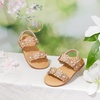 image:imageFelix amp Flora Toddler Girl Sandals  Flower Girl Dress Shoes Open Toe Little Kid FlatsBc330nude