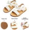 image:imageFelix amp Flora Toddler Girl Sandals  Little Girl Easter Dress Shoes Lightweight Open Toe Beach Holiday FlatsBc216ivory White