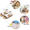 image:imageFelix amp Flora Toddler Girl Sandals  Little Girl Easter Dress Shoes Lightweight Open Toe Beach Holiday FlatsBc216white