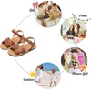 image:imageFelix amp Flora Toddler Girl Sandals  Little Girl Easter Dress Shoes Lightweight Open Toe Beach Holiday FlatsBc219brown