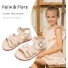 image:imageFelix amp Flora Toddler Girl Sandals  Little Girl Easter Dress Shoes Lightweight Open Toe Beach Holiday FlatsBc222apricot