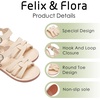 image:imageFelix amp Flora Toddler Girl Sandals  Little Girl Easter Dress Shoes Lightweight Open Toe Beach Holiday FlatsBc222apricot