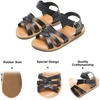 image:imageFelix amp Flora Toddler Girl Sandals  Little Girl Easter Dress Shoes Lightweight Open Toe Beach Holiday FlatsBc222black