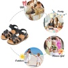 image:imageFelix amp Flora Toddler Girl Sandals  Little Girl Easter Dress Shoes Lightweight Open Toe Beach Holiday FlatsBc222black