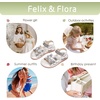 image:imageFelix amp Flora Toddler Girl Sandals  Little Girl Easter Dress Shoes Lightweight Open Toe Beach Holiday FlatsBc222bright Silver