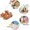 image:imageFelix amp Flora Toddler Girl Sandals  Little Girl Easter Dress Shoes Lightweight Open Toe Beach Holiday FlatsBc222brown