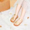 image:imageFelix amp Flora Toddler Girl Sandals  Little Girl Easter Dress Shoes Lightweight Open Toe Beach Holiday FlatsBc222gold