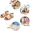 image:imageFelix amp Flora Toddler Girl Sandals  Little Girl Easter Dress Shoes Lightweight Open Toe Beach Holiday FlatsBc222gold