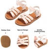 image:imageFelix amp Flora Toddler Girl Sandals  Little Girl Easter Dress Shoes Lightweight Open Toe Beach Holiday FlatsBc222nude