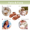 image:imageFelix amp Flora Toddler Girl Sandals  Little Girl Easter Dress Shoes Lightweight Open Toe Beach Holiday FlatsBc222reddish Brown