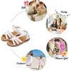 image:imageFelix amp Flora Toddler Girl Sandals  Little Girl Easter Dress Shoes Lightweight Open Toe Beach Holiday FlatsBc222white