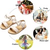 image:imageFelix amp Flora Toddler Girl Sandals  Little Girl Easter Dress Shoes Lightweight Open Toe Beach Holiday FlatsBc244white