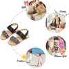 image:imageFelix amp Flora Toddler Girl Sandals  Little Girl Easter Dress Shoes Lightweight Open Toe Beach Holiday FlatsBc251glitter Black