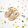 image:imageFelix amp Flora Toddler Girl Sandals  Little Girl Easter Dress Shoes Lightweight Open Toe Beach Holiday FlatsBc251glitter Gold