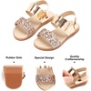 image:imageFelix amp Flora Toddler Girl Sandals  Little Girl Easter Dress Shoes Lightweight Open Toe Beach Holiday FlatsBc251glitter Pink