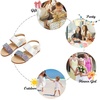 image:imageFelix amp Flora Toddler Girl Sandals  Little Girl Easter Dress Shoes Lightweight Open Toe Beach Holiday FlatsBc251glitter Purple