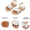 image:imageFelix amp Flora Toddler Girl Sandals  Little Girl Easter Dress Shoes Lightweight Open Toe Beach Holiday FlatsBc264white
