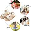 image:imageFelix amp Flora Toddler Girl Sandals  Little Girl Easter Dress Shoes Lightweight Open Toe Beach Holiday FlatsBc265gold